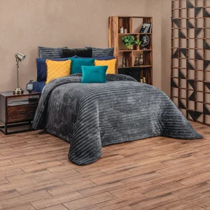 Cobertor Platino Suave Gris