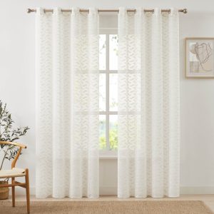Cortina Visillo Jacquard Tramas