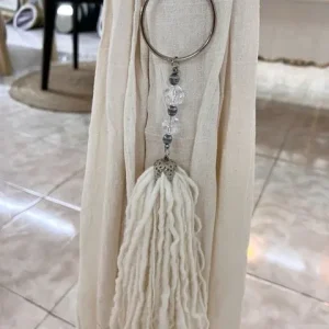 Borla alfil plata «natural»