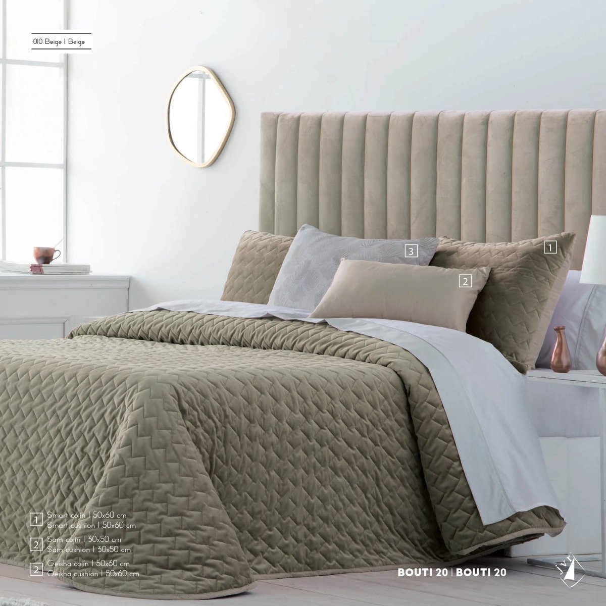 Colcha Bouti JVR Smart Beige