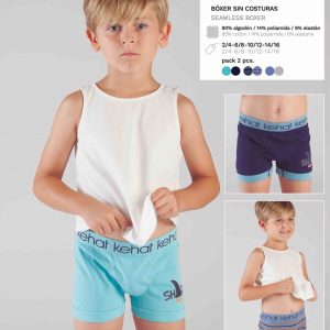 Pack 2 Calzoncillos Boxer Niño 852