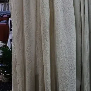 Cortina de baño volado y crochet