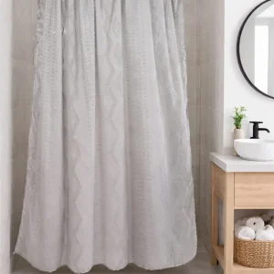 Cortina de baño labrada