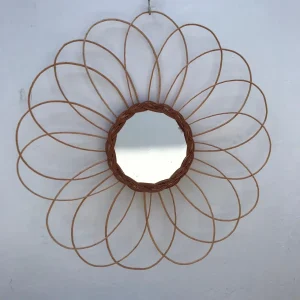 Espejo De Mimbre 25 cm