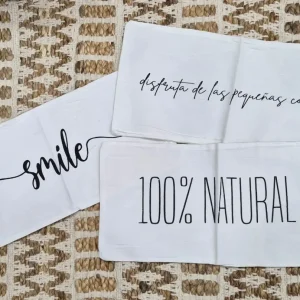 Funda 50×25 natural estampada