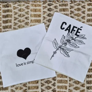 Funda 50×50 blanca estampada
