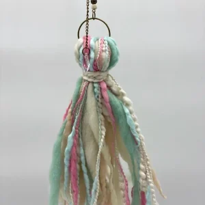 Borla Boho «Celeste y Rosa»