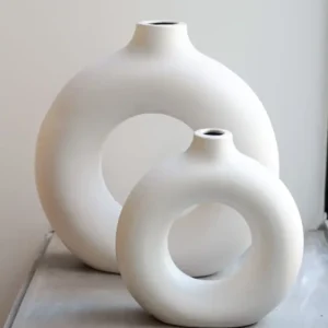 Florero «Dona» Blanco grande