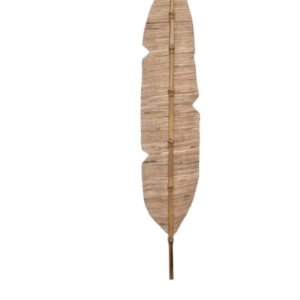 Hoja decorativa fibra natural