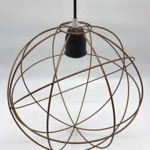 Lampara Hierro Esfera Mediana Cobre