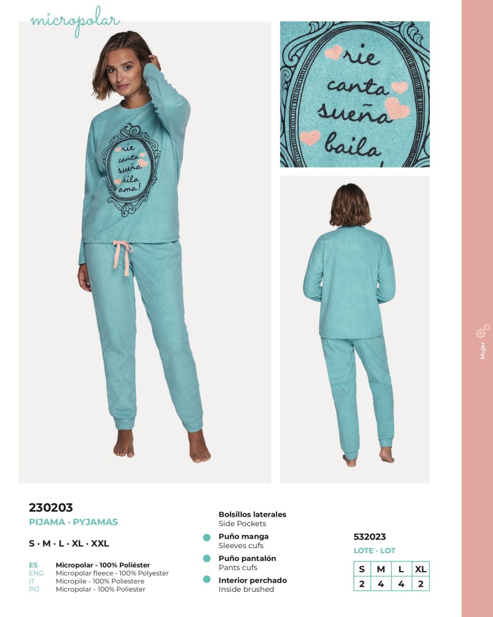 Pijama Micropolar 530203