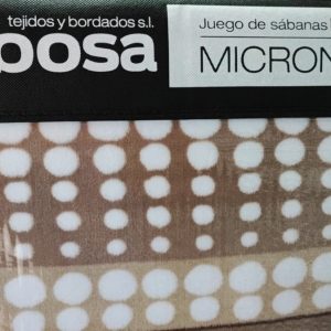 Juego Sábanas Micronacar Lunas Beig en 135, 150