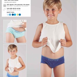 Pack 2 Calzoncillos Slip Niño 253